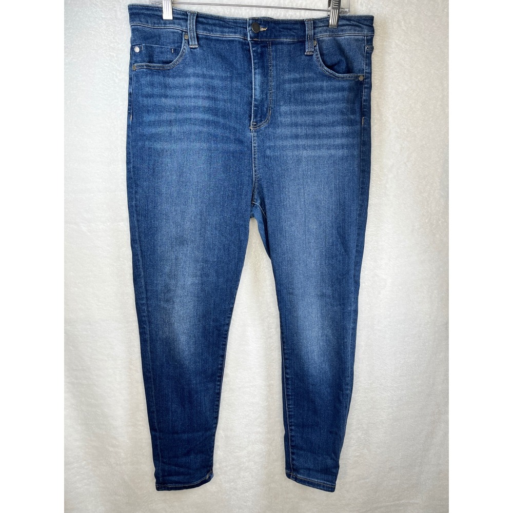 Liverpool Los Angeles Bronte Petite Womens Jeans Size 16/33 Dark Wash‎ Denim